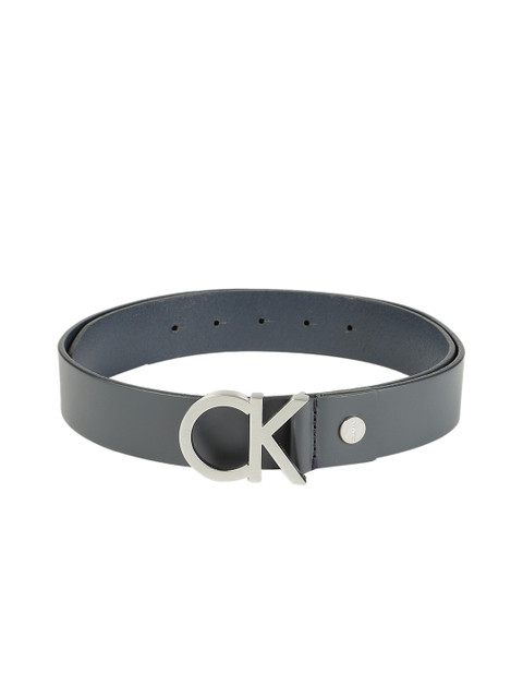 

Calvin Klein Jeans Men Black Solid Leather Belt