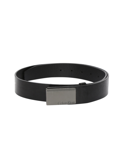 

Calvin Klein Jeans Men Black Solid Leather Belt
