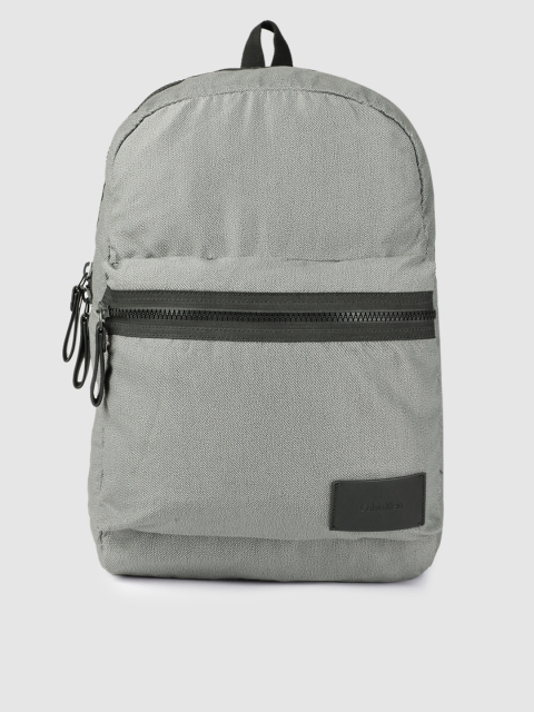 

Calvin Klein Jeans Men Grey & Black Printed Reversible Backpack