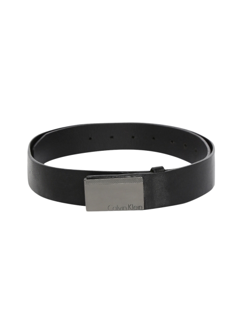 

Calvin Klein Jeans Men Black Solid Leather Belt