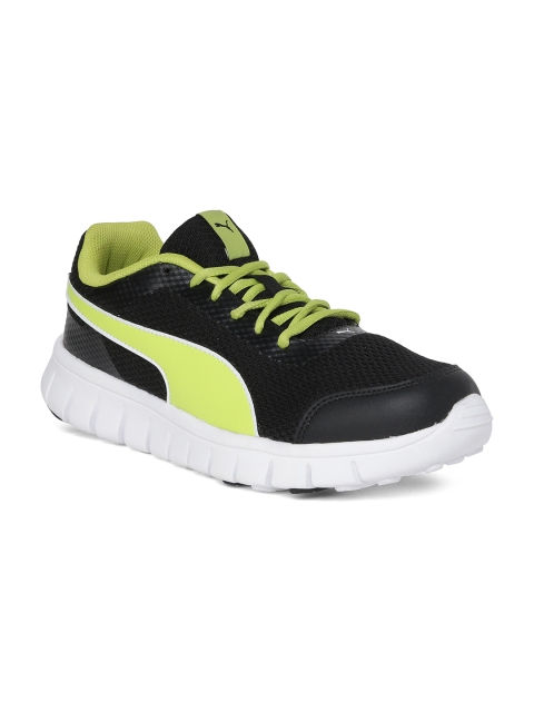 

Puma Unisex Black Mesh Blur V2 Running Shoes