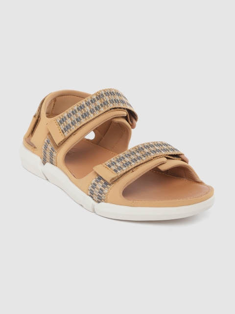 

Clarks Men Camel Brown & Charcoal Grey Woven Design Sports Sandals