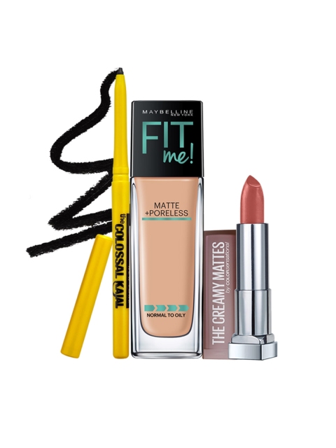 

Maybelline Women Set of 3 Beauty Gift Set, Multi