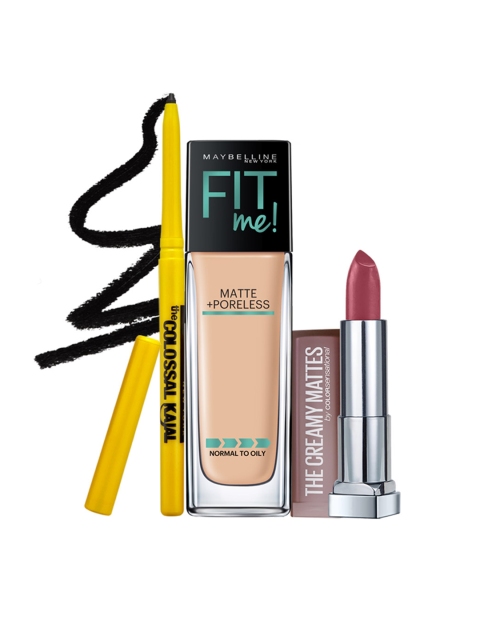 

Maybelline Women Set of 3 Beauty Gift Set, Multi