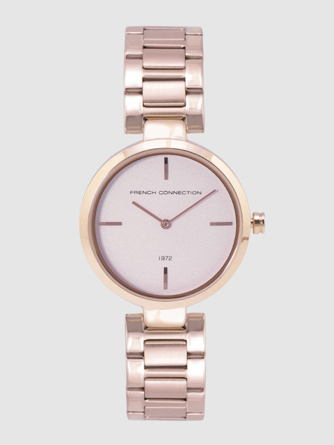

French Connection Women Rose Gold-Toned Analogue Watch FC138RGM