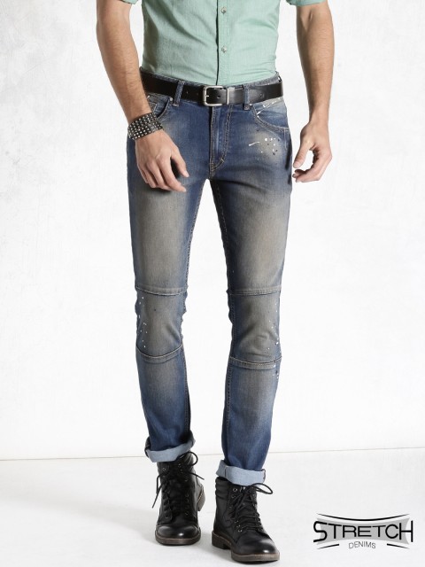 

Roadster Blue Washed Skinny Fit Stretch Jeans