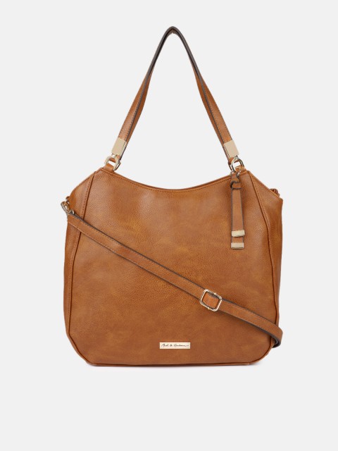 

Mast & Harbour Tan Brown Solid Shoulder Bag