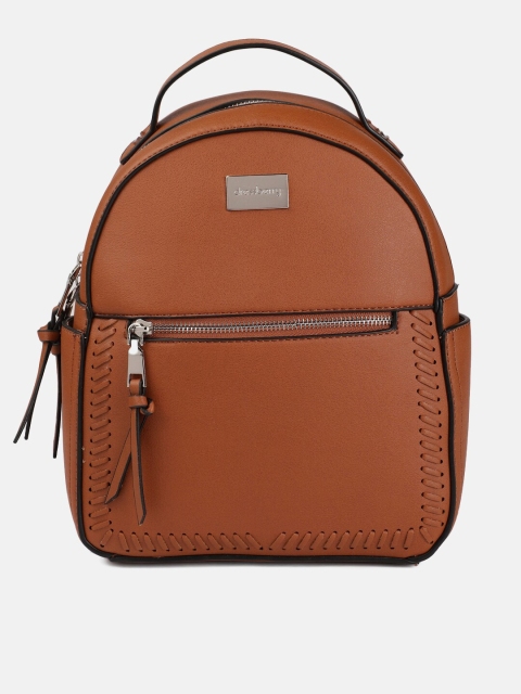 

DressBerry Women Tan Brown Solid Backpack