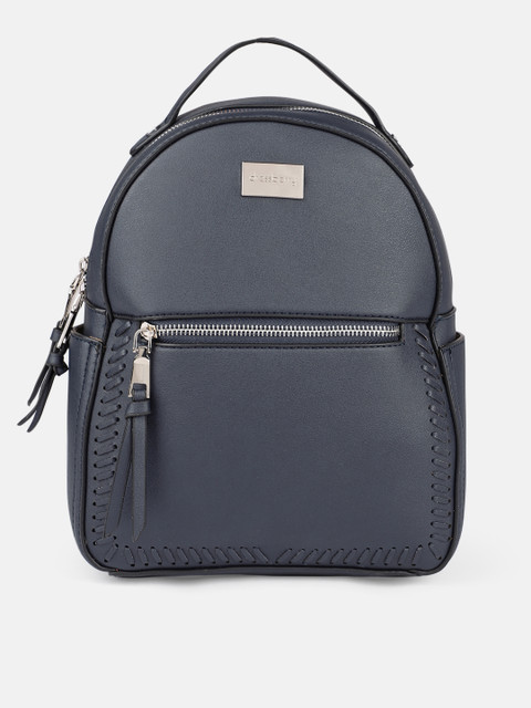 

DressBerry Women Navy Blue Solid Backpack