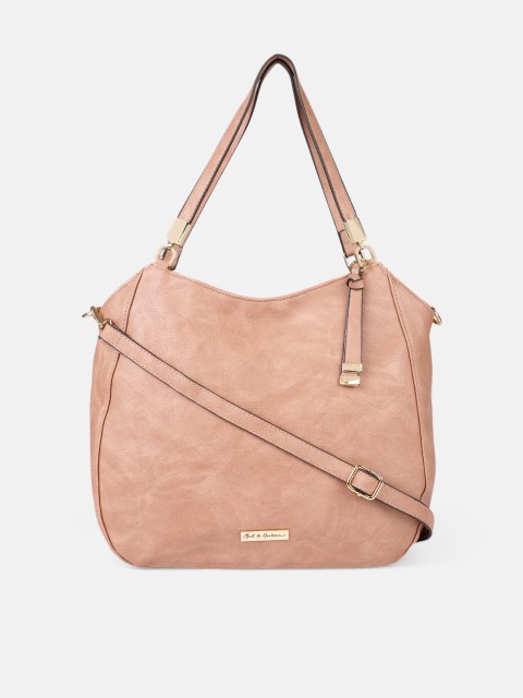 

Mast & Harbour Peach-Coloured Solid Shoulder Bag