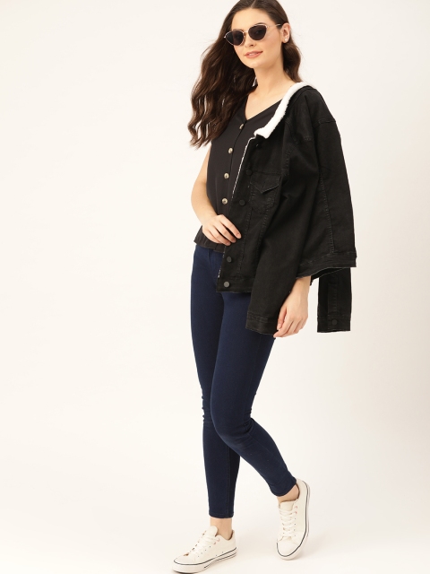 

DressBerry Women Black Solid Top