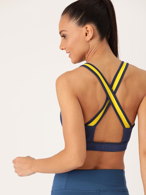 

DressBerry Navy Blue Solid Non-Wired Lightly Padded Sports Bra 27907-B