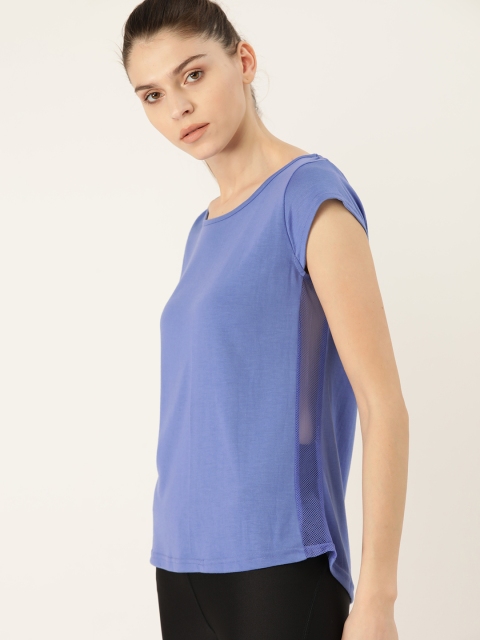 

DressBerry Women Blue Solid Round Neck T-shirt