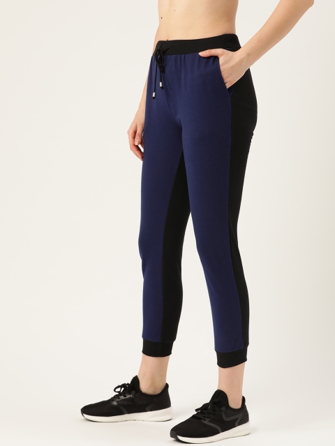 

DressBerry Navy Blue Solid Joggers
