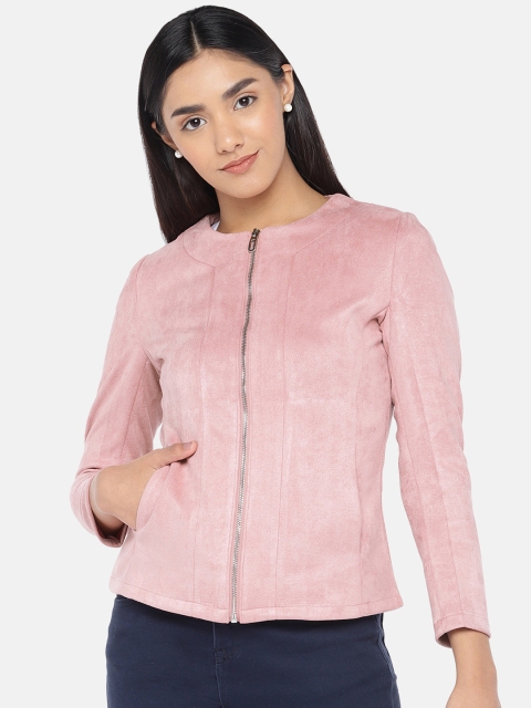 

Globus Women Pink Solid Tailored Jacket