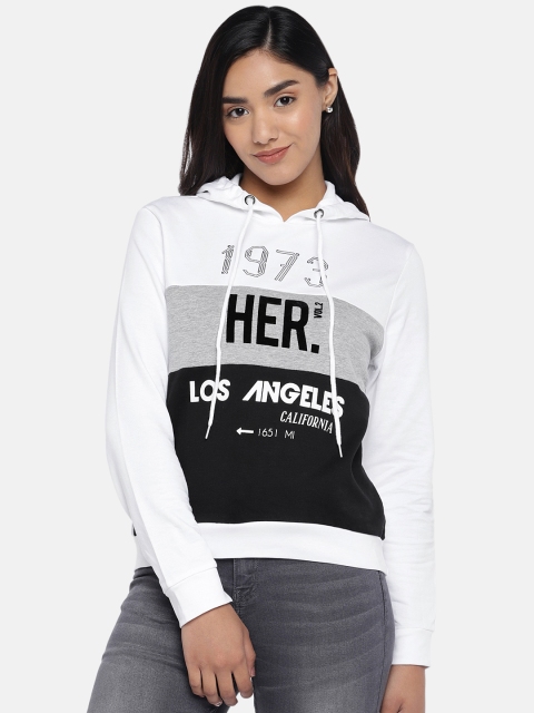 

Globus Women White & Black Printed Sweatshirt