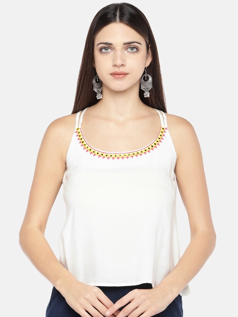 

Globus Women White Solid Top