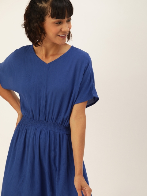 

DressBerry Women Blue Solid A-Line Dress