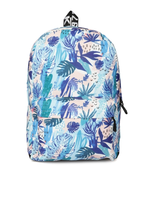 

Kids On Board Kids Blue & Peach-Coloured Printed Laptop Backpack