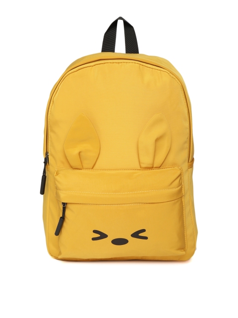 

Kids On Board Kids Mustard Yellow Solid Laptop Backpack