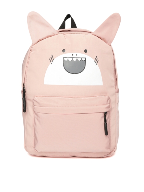 

Kids On Board Kids Peach-Coloured Graphic Print Backpack