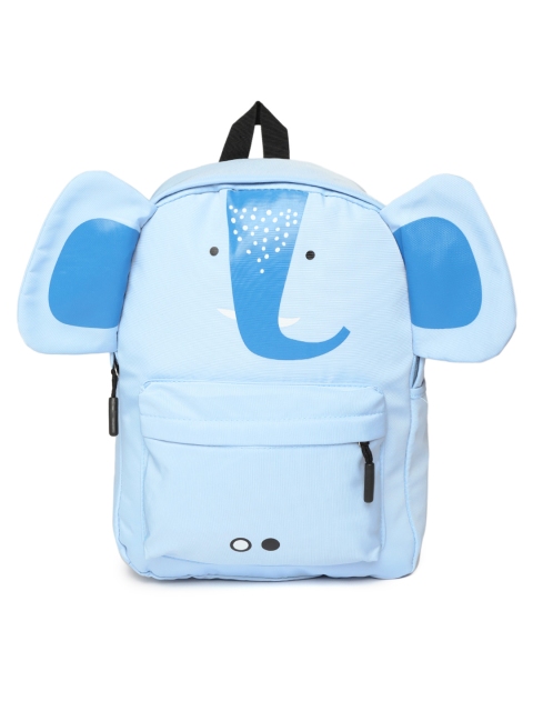 

Kids On Board Kids Blue Solid Elephant Patterned Laptop Backpack