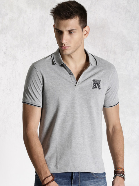 

Roadster Grey Melange Polo T-shirt