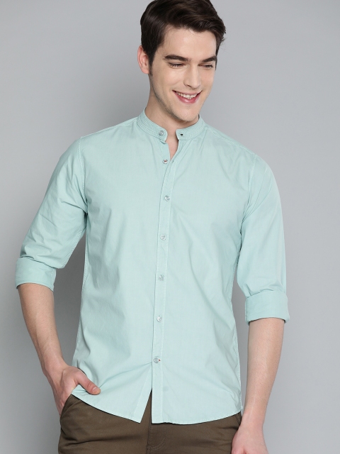 

Mast & Harbour Men Sea Green Regular Fit Solid Casual Shirt
