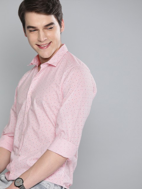 

Mast & Harbour Men Pink Regular Fit Printed Casual Shirt