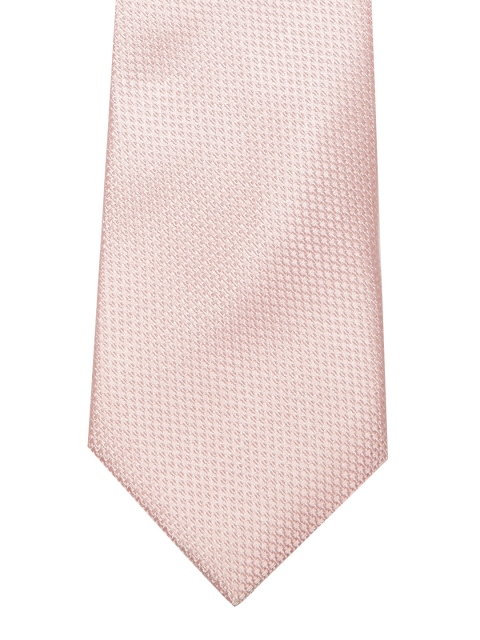 

Marks & Spencer Pink Silk Woven Design Broad Tie