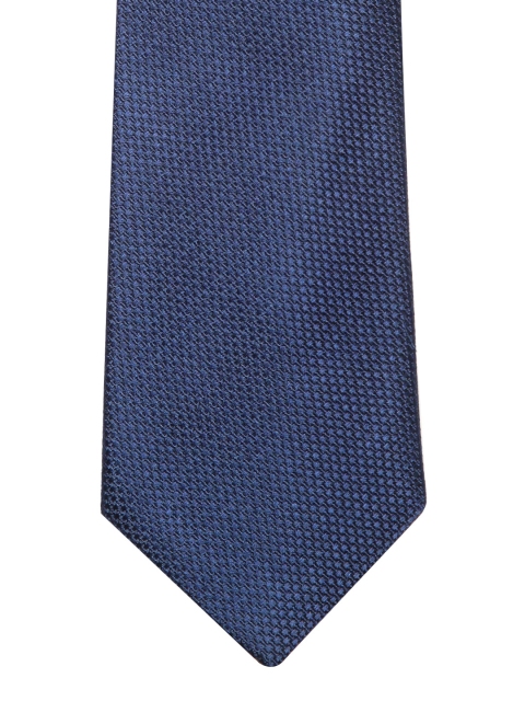 

Marks & Spencer Navy Blue Silk Woven Design Broad Tie