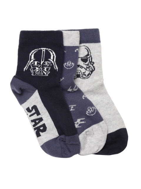 

Marks & Spencer Boys Pack of 3 Star Wars Patterned Above Ankle-Length Socks, Blue