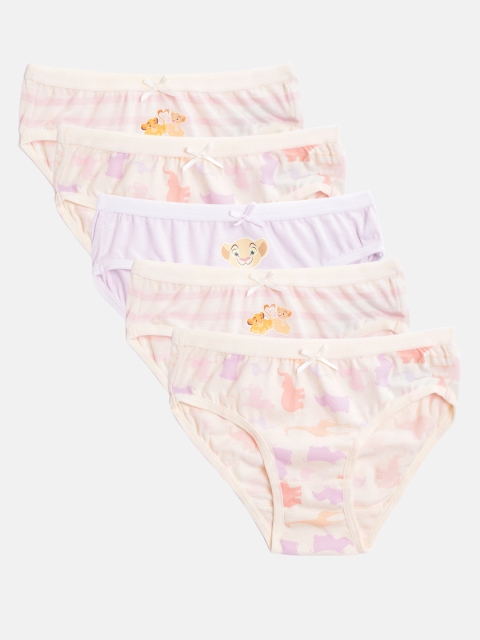 

Marks & Spencer Girls Pack of 5 Pure Cotton Basic Briefs T711699, Lavender