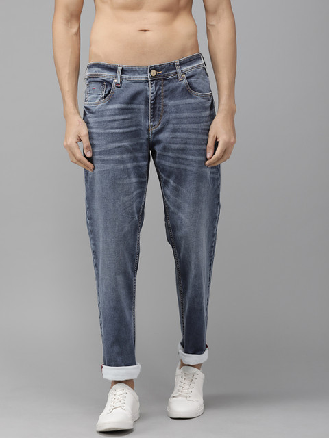 

The Roadster Lifestyle Co Men Blue Slim Fit Mid-Rise Clean Look Stretchable Jeans