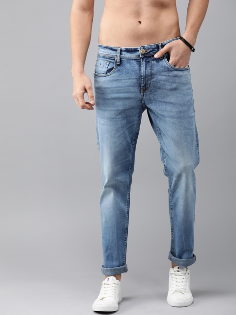 

The Roadster Lifestyle Co Men Blue Slim Fit Mid-Rise Clean Look Stretchable Jeans