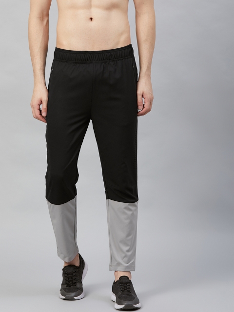 

HRX by Hrithik Roshan Men Jet Black Slim Fit Rapid-Dry Antimicrobial Running Track Pants