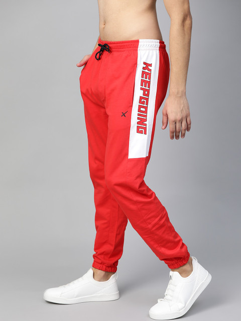 

HRX by Hrithik Roshan Men Red Solid Lifestyle Joggers