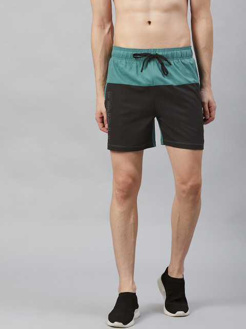 

HRX by Hrithik Roshan Men North Sea Regular Fit Rapid-Dry Antimicrobial TRAINING Shorts, Black