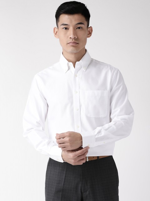 

Marks & Spencer Men White Regular Fit Solid Formal Shirt