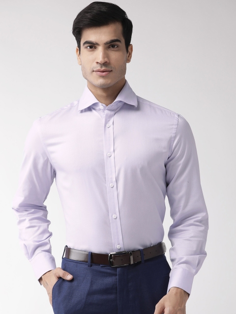 

Marks & Spencer Men Lavender Regular Fit Solid Formal Shirt