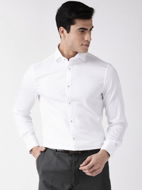 

Marks & Spencer Men White Slim Fit Solid Formal Shirt