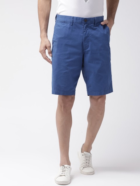 

Marks & Spencer Men Blue Solid Regular Fit Chino Shorts