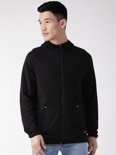 

Marks & Spencer Men Black Solid Hooded Sweatshirt