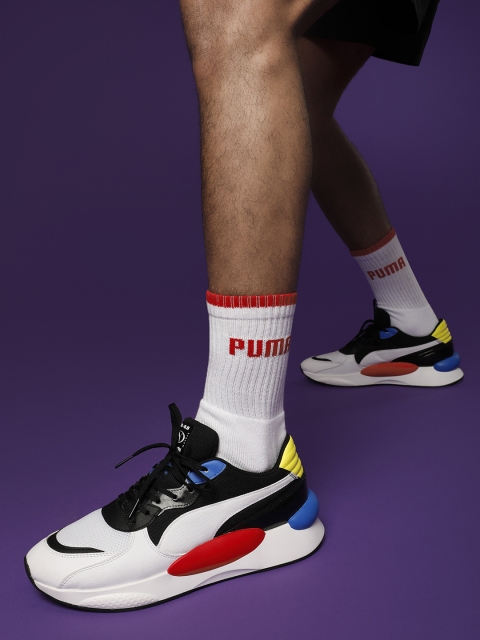 

Puma Unisex White & Black Cpolourblocked RS 9.8 MERMAID Sneakers