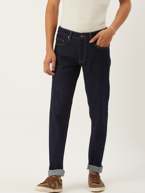 

United Colors of Benetton Men Navy Blue Skinny Fit Mid-Rise Clean Look Stretchable Jeans