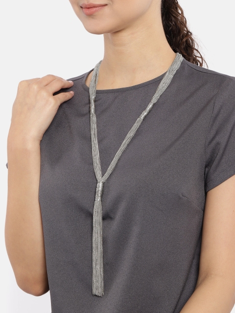 

Ayesha Silver-Plated Multistrand Tasselled Necklace