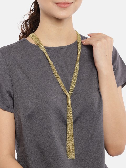 

Ayesha Gold-Plated Multistrand Tasselled Necklace