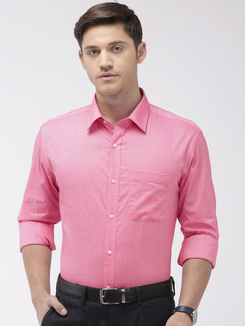 

Raymond Men Pink Slim Fit Solid Formal Shirt