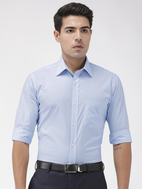 

Raymond Men Blue Slim Fit Solid Formal Shirt