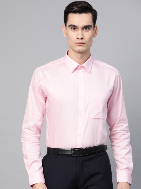 

Raymond Men Pink Slim Fit Self Design Formal Shirt